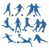 Soccer Women SVG Cuttable Designs
