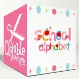 School Alphabet SVG Cuttable Fonts