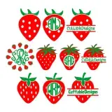 Strawberry SVG Cuttable Designs