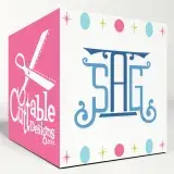 Square Tail Monogram SVG Cuttable Fonts