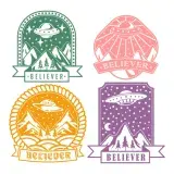 UFO Believer SVG Cuttable Designs
