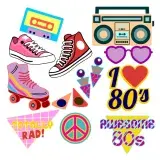 80's Pack SVG Cuttable Designs