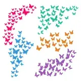 Fluttering Butterflies SVG Cuttable Designs