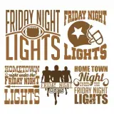 Friday Night Lights Football Svg