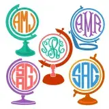 Globe SVG Cuttable Frames