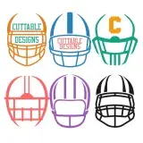 Football Helmet SVG Cuttable Designs