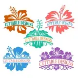 Hibiscus SVG Cuttable Franes