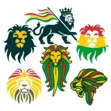 Rasta Lion SVG Cuttable Designs