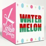 Watermelon SVG Cuttable Fonts