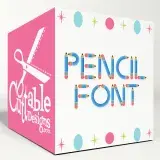 Pencil SVG Cuttable Fonts