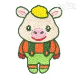 Baby Pig Embroidery Designs
