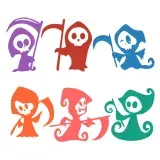 Cute Grim SVG Cuttable Designs