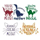 Cat Pack SVG Cuttable Designs
