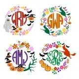 Halloween SVG Cuttable Frames