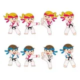 Cute Karate SVG Cuttable Designs