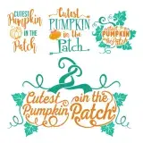 Pumpkin Pack SVG Cuttable Designs