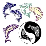 Salmon Pack SVG Cuttable Designs