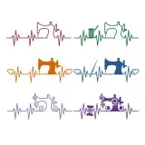 Sew Sewing Machine Pack SVG Cuttable Designs