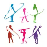 Surfer Pack SVG Cuttable Designs