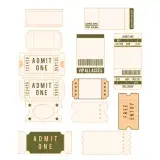 Tickets SVG Cuttable Designs