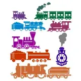 Train Pack SVG Cuttable Designs