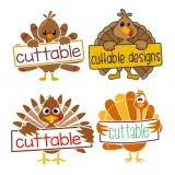 Turkey Pack SVG Cuttable Designs