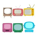 Retro TV Television SVG Cuttable Designs