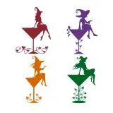 Witch Cocktails SVG Cuttable Designs