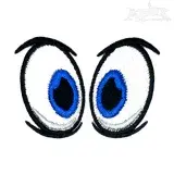 Cartoon Eyes Embroidery Designs