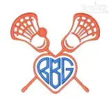 Lacrosse Hockey Embroidery Frames