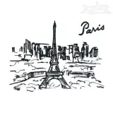 Paris Eiffel Tower Embroidery Designs