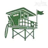 Bird-watching Tower Embroidery Designs