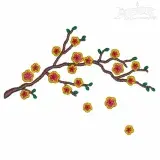 Cherry Blossom Embroidery Designs