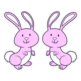 Smiley Bunny Rabbit SVG Cuttable Files
