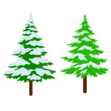 Snowy Christmas Tree SVG Cuttable Files