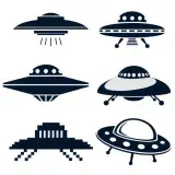 UFO Unidentified Flying Object SVG Cuttable Files