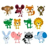 Jungle Animals SVG Cuttable Designs
