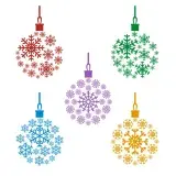 Snowflake Bulb SVG Cuttable Designs