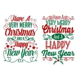 Merry Christmas SVG Cuttable Designs