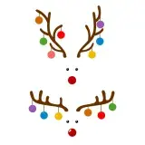 Deer Bulb SVG Cuttable Designs