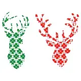 Reindeer Pattern SVG Cuttable Designs