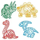 Dino Dinosaur Pack SVG Cuttable Designs