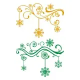 Christmas Floral SVG Cuttable Designs