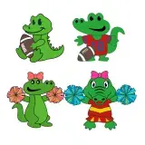 Gator Baby SVG Cuttable Designs