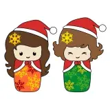 Christmas Baby Girl Dolls SVG Cuttable Designs
