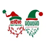 Santa Claus Face SVG Cuttable Designs