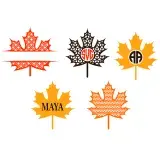 Pattern Maple Leaves Cuttable Files