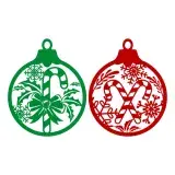 Christmas Ornament SVG Cuttable Designs