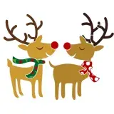 Christmas Reindeer SVG Cuttable Designs 
