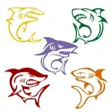 Shark Pack SVG Cuttable Designs